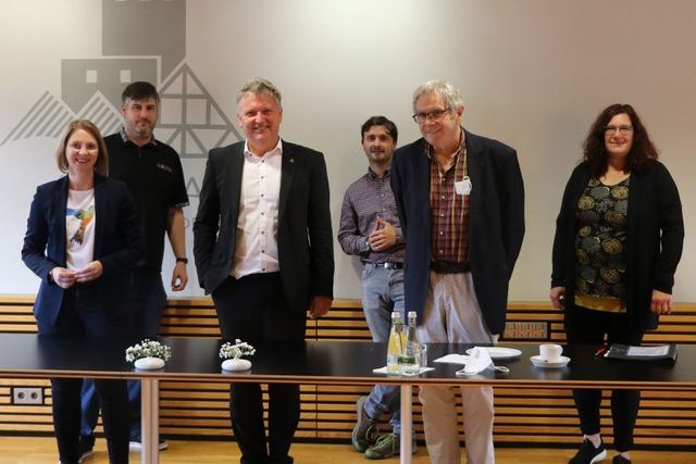 Landtagsabgeordnete Sandra Boser zu Besuch bei der Stadt Hausach und dem Sägewerk Streit