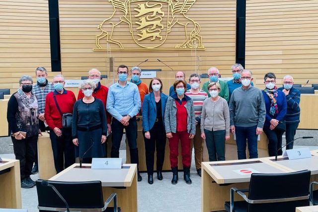 Besuchergruppe aus dem Wahlkreis Lahr zu Gast bei Sandra Boser MdL im Landtag