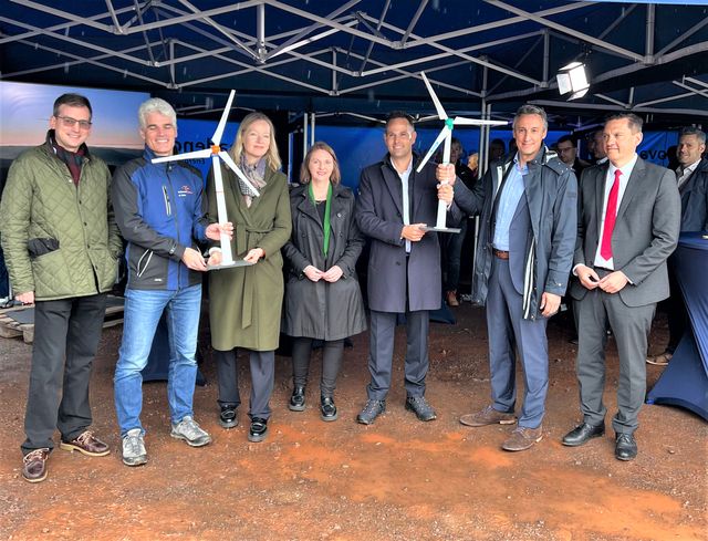 Sandra Boser MdL bei der Einweihung des Windparks Kallenwald