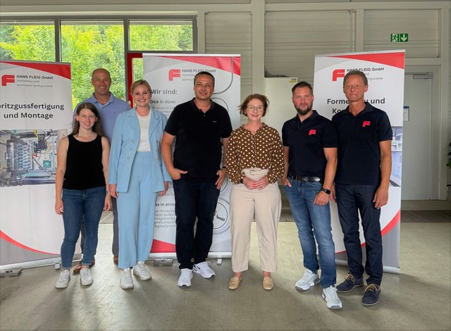 „Die Stärkung kleiner und mittlerer Unternehmen steht ganz oben auf der Agenda“ –  Staatssekretärin Sandra Boser MdL zu Besuch bei der Hans-Fleig-GmbH in Lahr